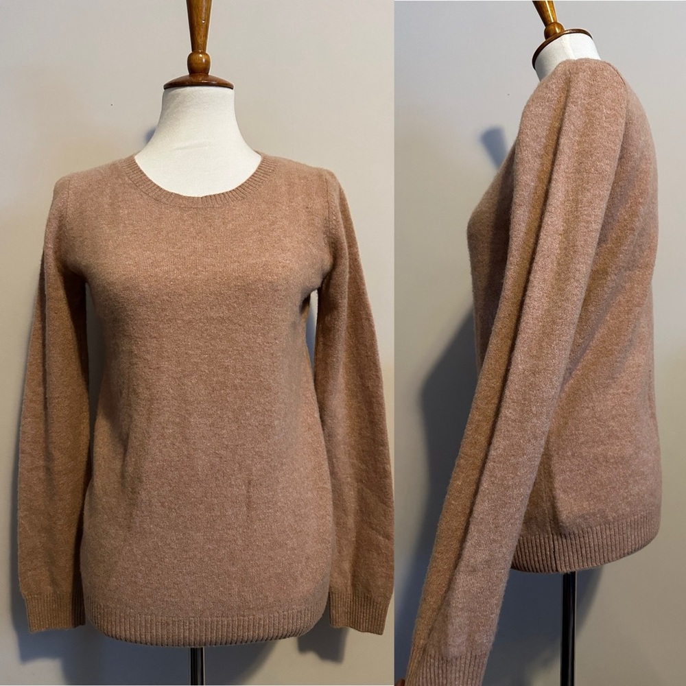 Camel Colored Merino Wool Sweater
